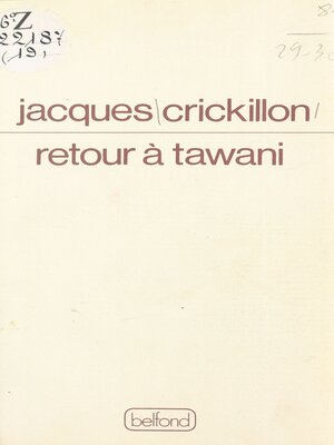 cover image of Retour à Tawani